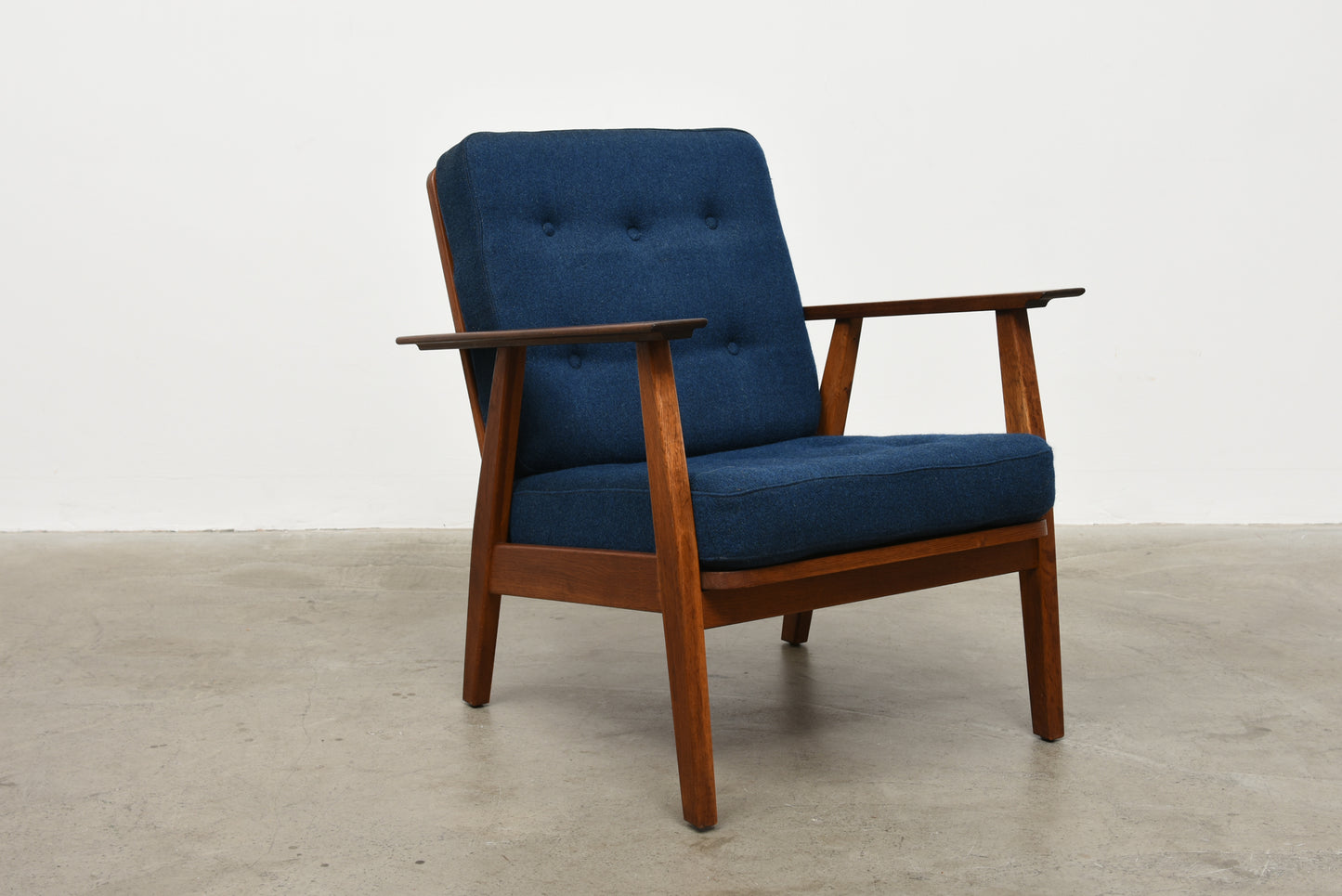 1950 teak + oak lounge chair