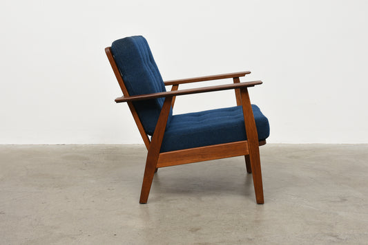 1950 teak + oak lounge chair