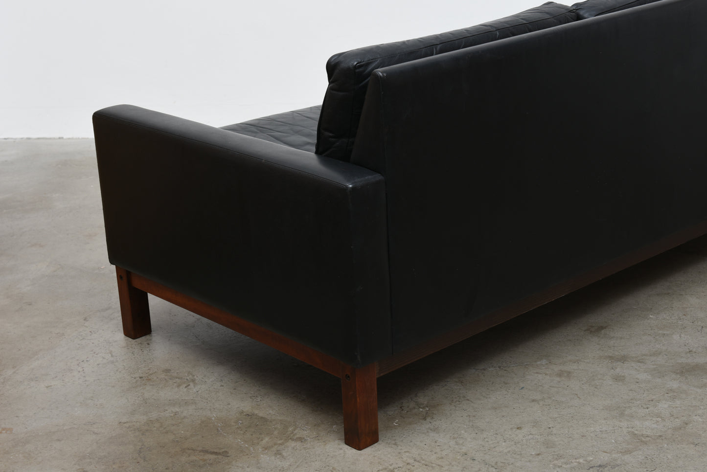 1960s leather three seater by Asko