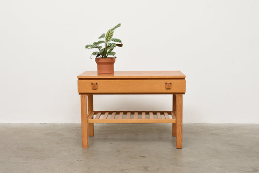 1960s oak hallway unit