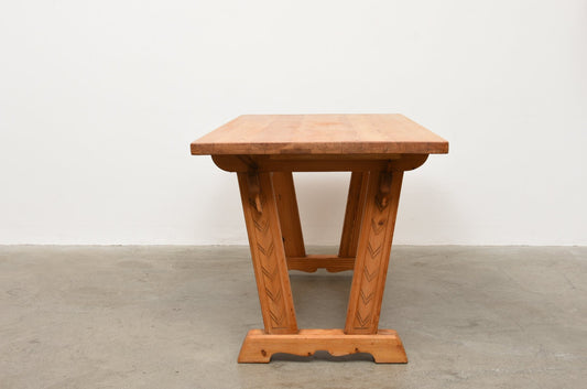 1970s Swedish pine dining table no. 2