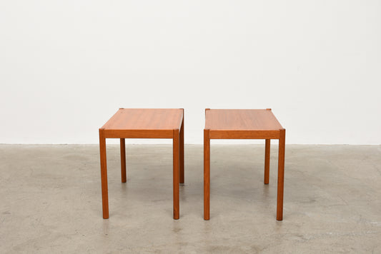 One available: 1960s teak side tables