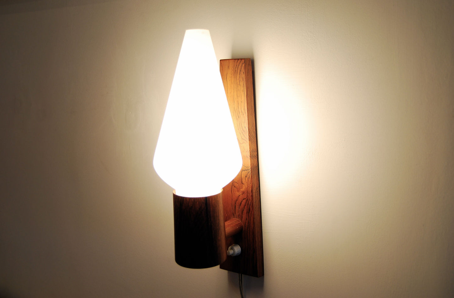 Rosewood wall lamp