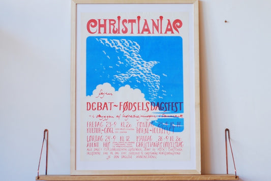 Framed Christinia poster