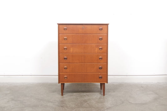 Chest of six drawers