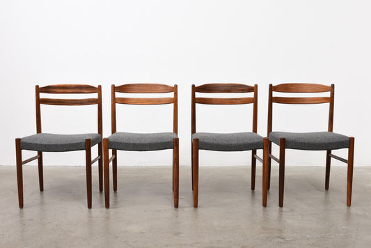 Set of rosewood chairs by Albin Johansson & Söner