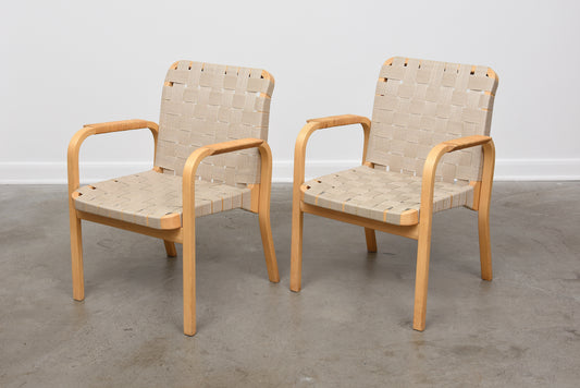 Two available: Model 45 armchairs by Alvar Aalto