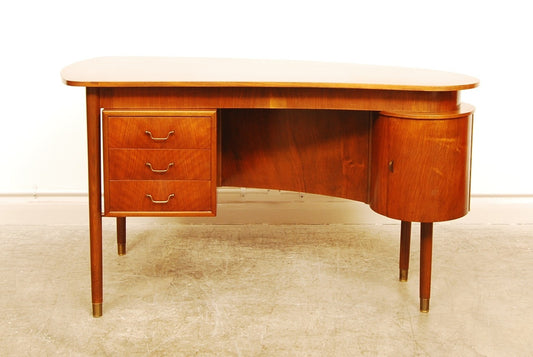 1950s kidney-shaped desk