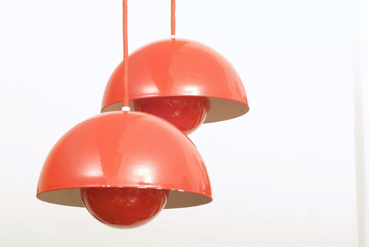 Flowerpot pendant light by Verner Panton