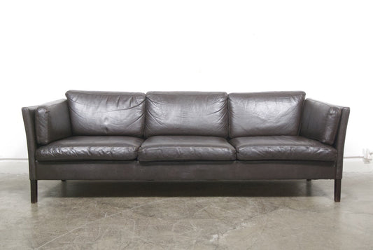 Three seat leather sofa