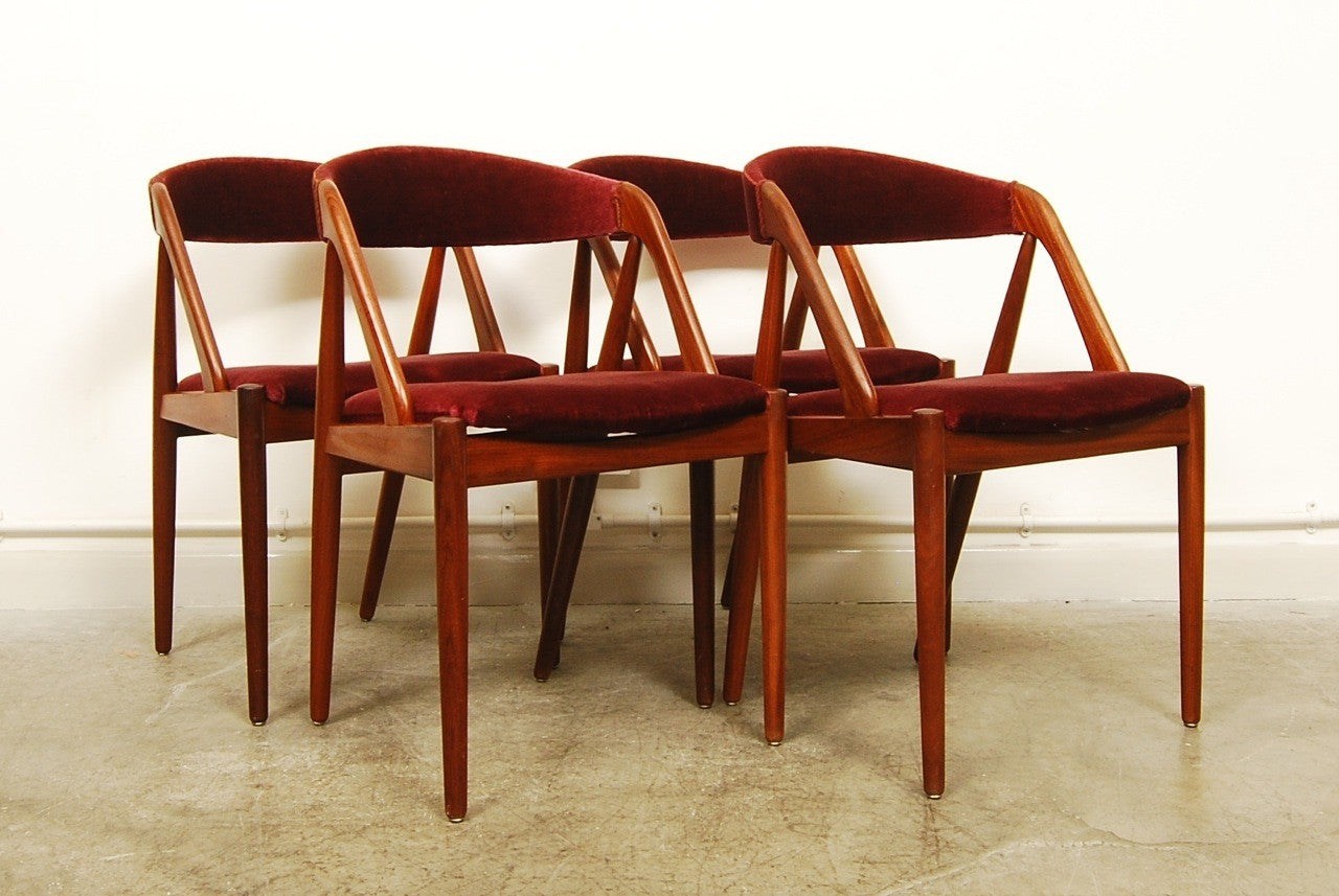 Set of four Kai Kristiansen dining chairs