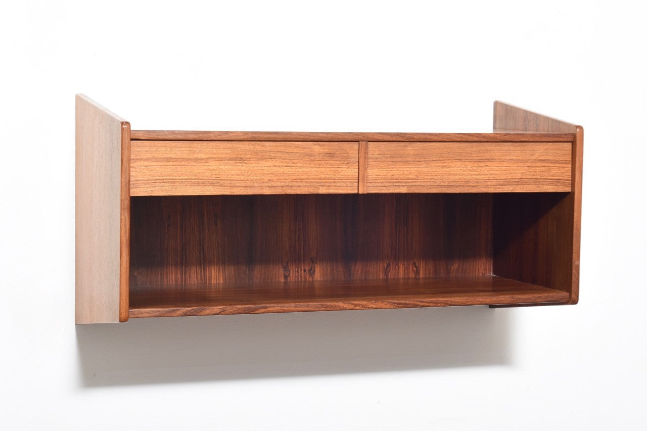 Floating shelf in rosewood