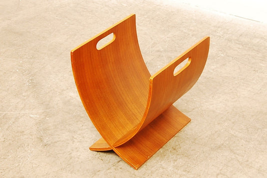 Teak magazine rack