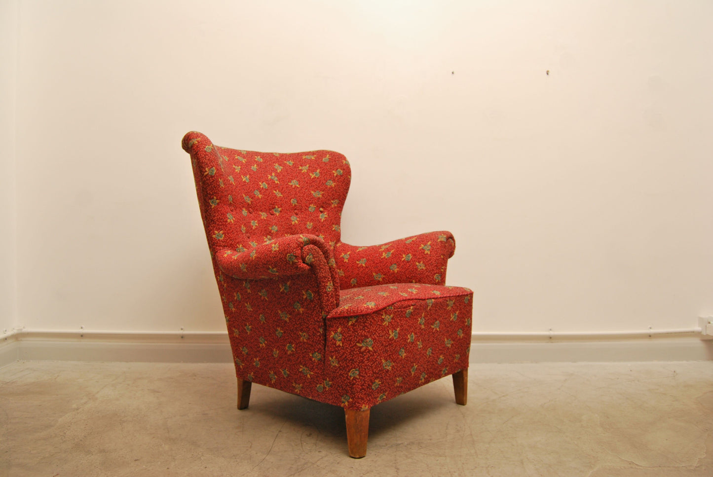 Fix me up project: Wingback lounge chair by Carl Malmsten