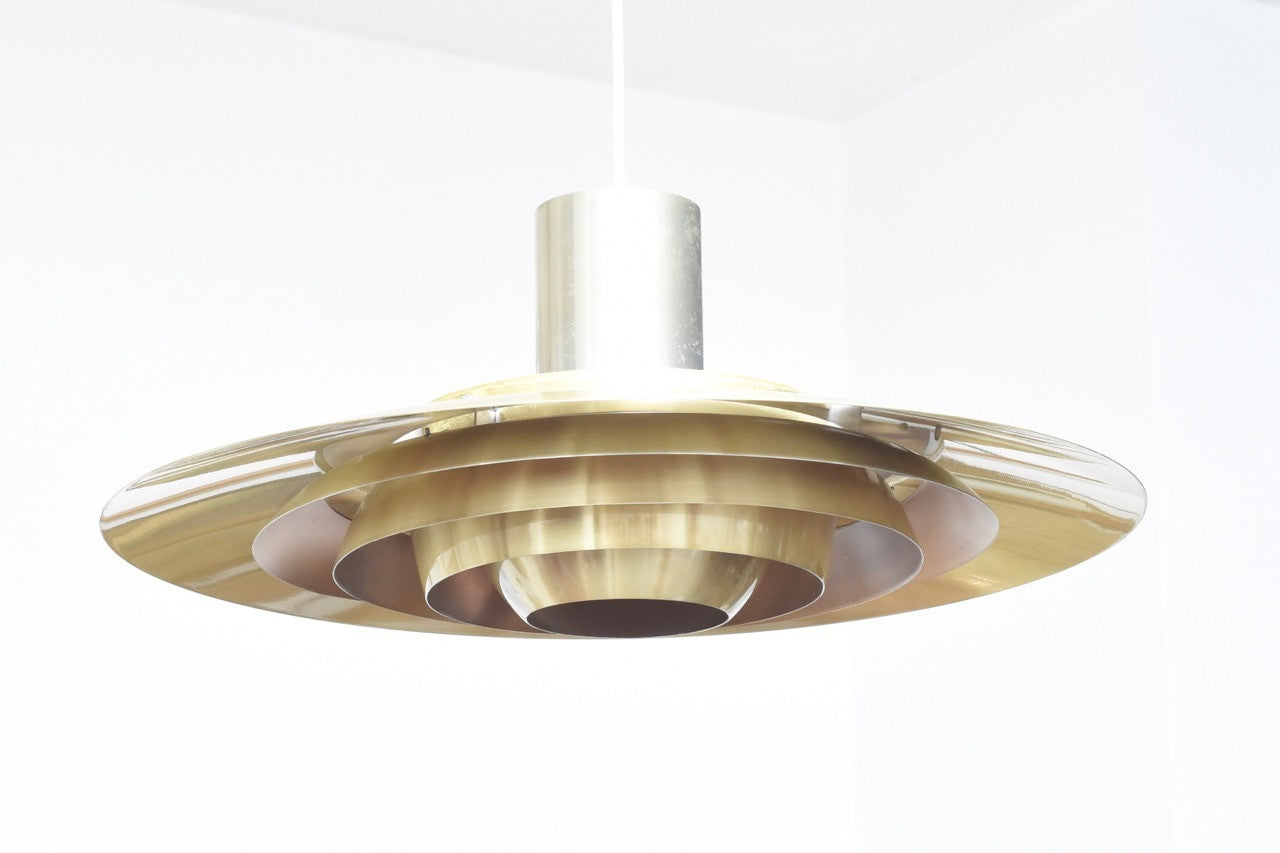 Brass 'P376' ceiling light by Kastholm & Fabricius