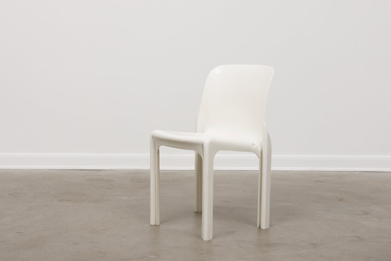 Set of four Selene chairs by Vico Magistretti