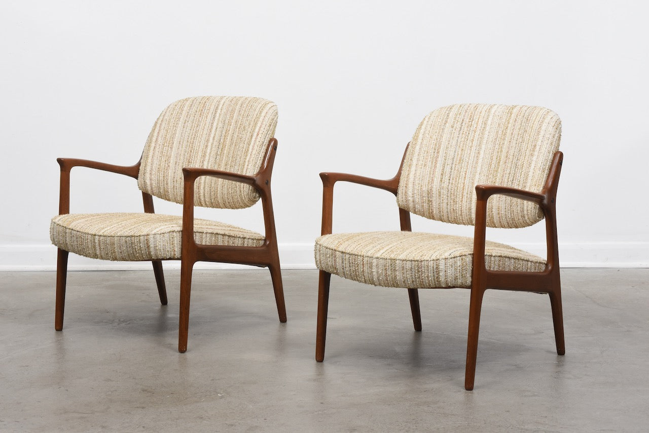 New upholstery included: 'Domus' lounge chairs by Inge Andersson
