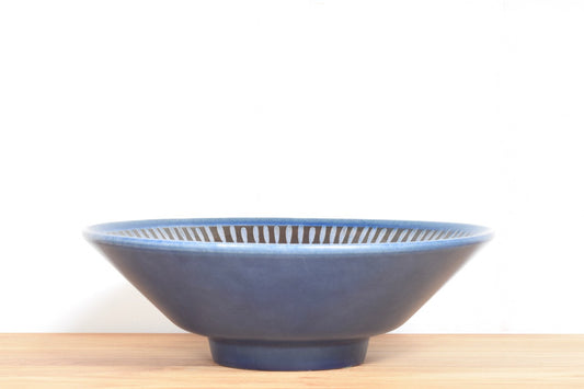 Blue West German ceramic bowl