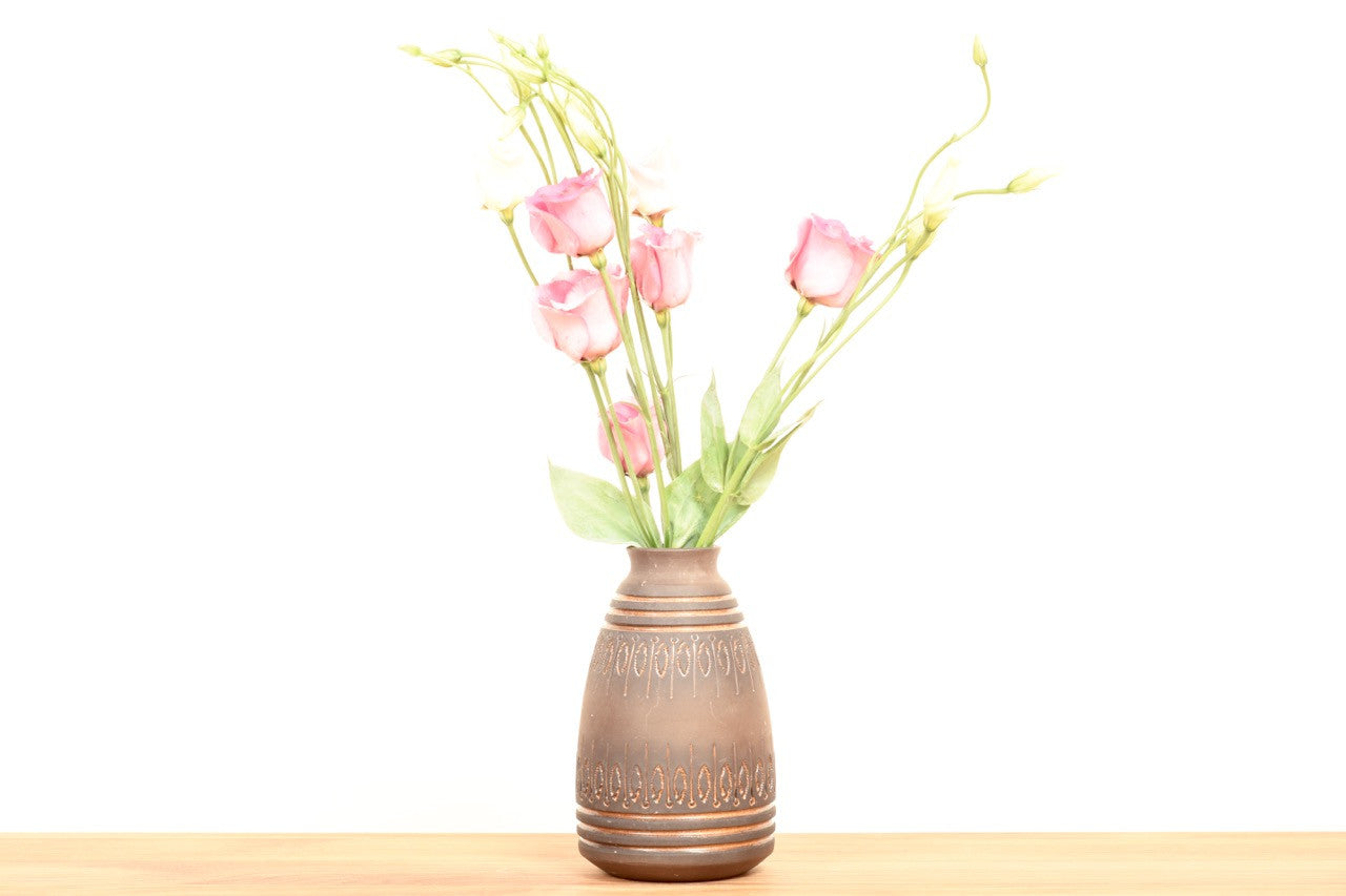 Brown vase by Alingsås Keramik
