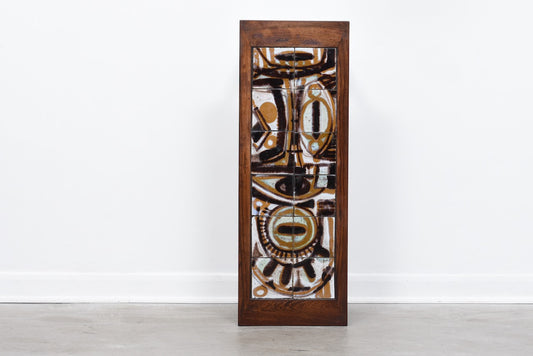 Rosewood + tile plant table