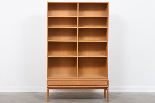 1960s Swedish bookshelf in oak - 178.5H cm