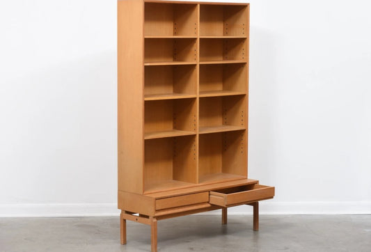 1960s Swedish bookshelf in oak - 178.5H cm