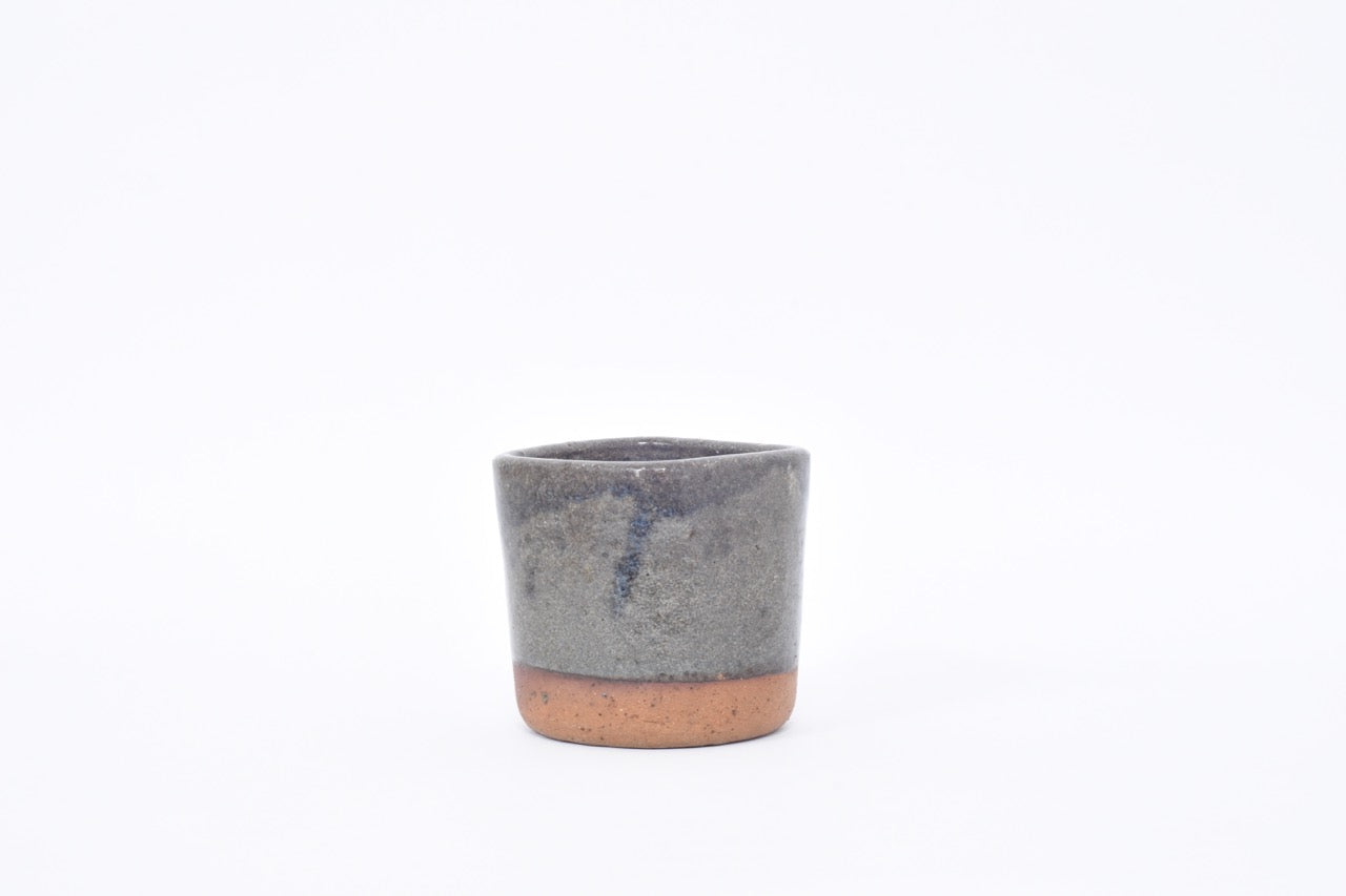 Squared stoneware vase by Conny Walther