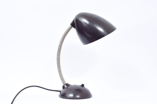 German enamel desk lamp