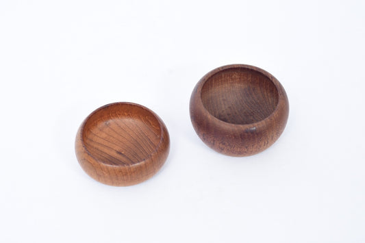 Pair of teak bowls by Wiggers