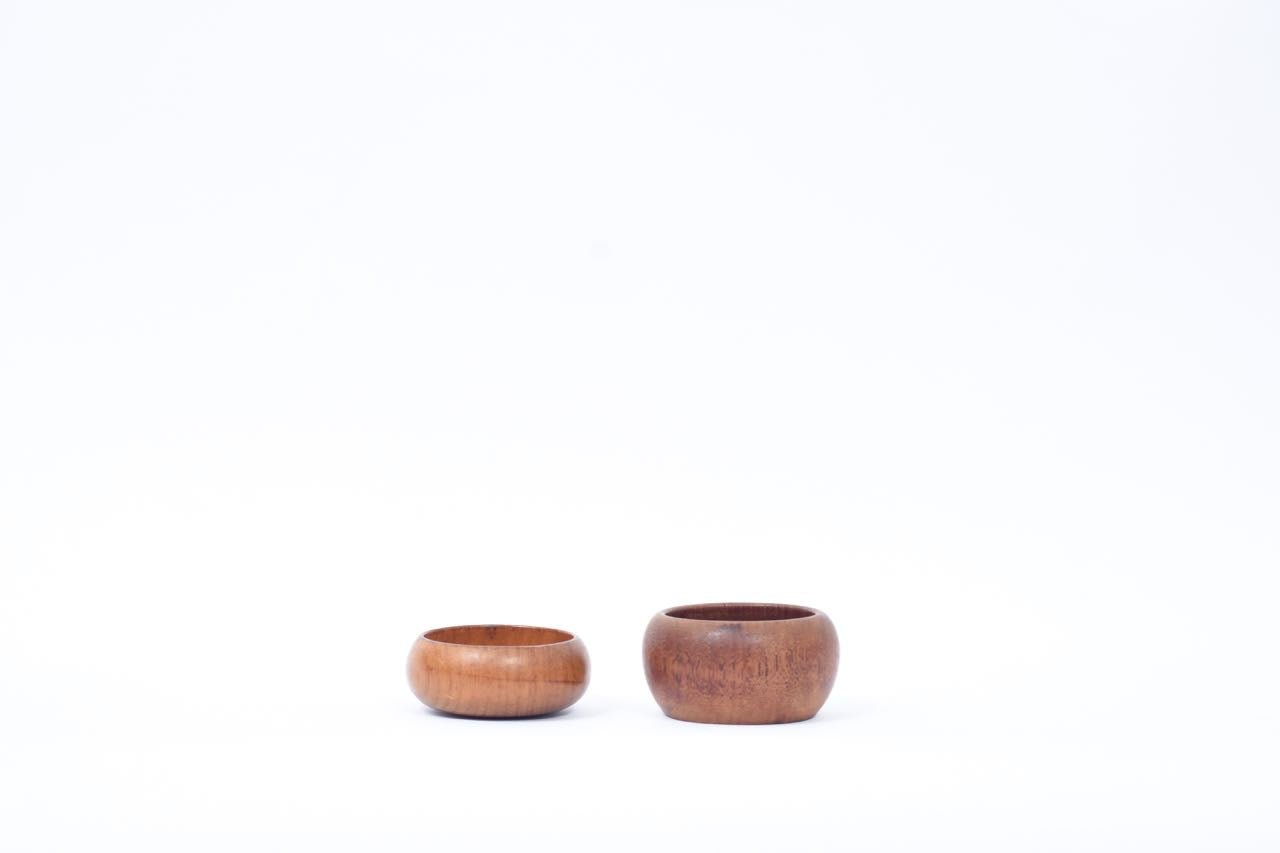 Pair of teak bowls by Wiggers
