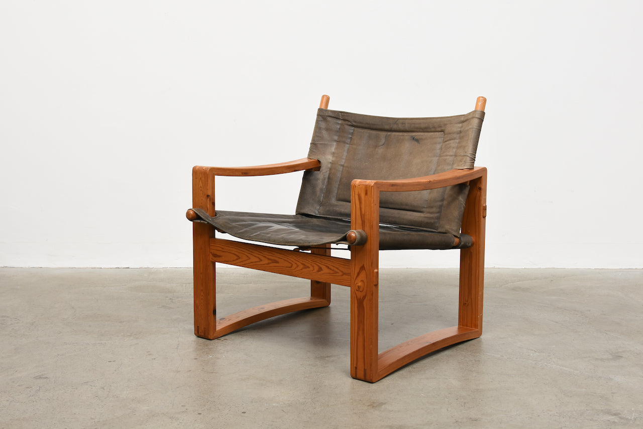 1960s safari chair by Børge Jensen