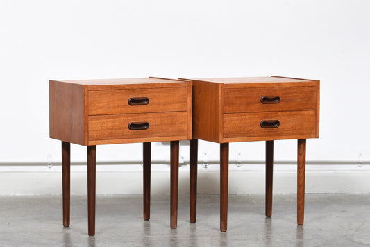 Pair of 1960s Danish bedside tables