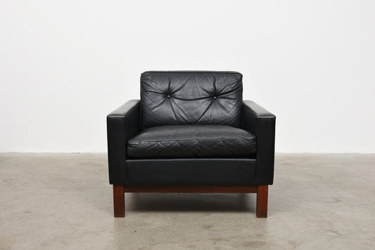 1960s leather lounger by Asko