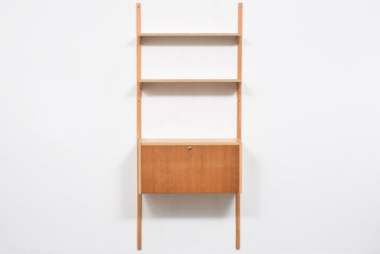 Single bay of PS shelving in oak