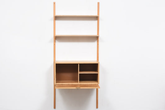 Single bay of PS shelving in oak