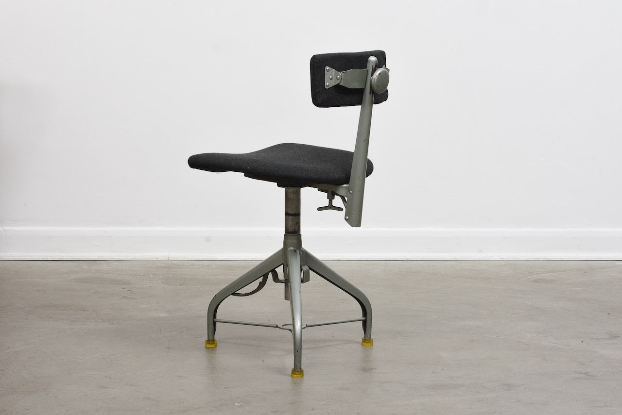 1950s Swedish industrial task chair