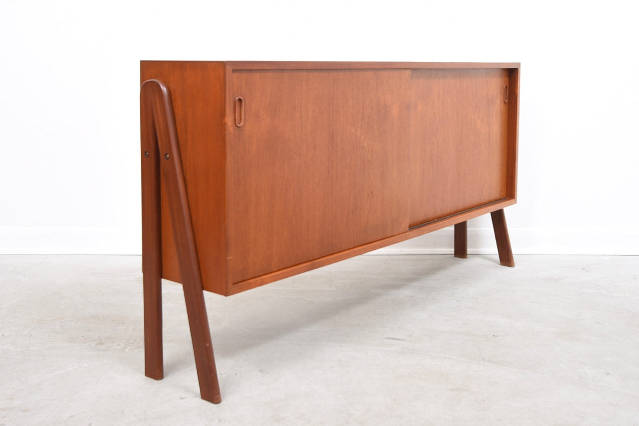 Teak sideboard on scissor legs