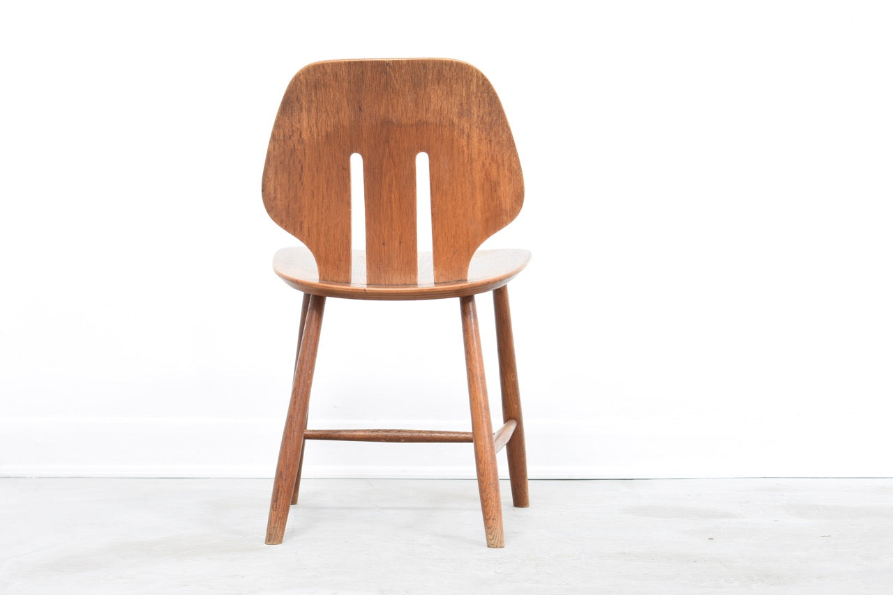 Oak dining chair by Ejvind Johansson for FDB