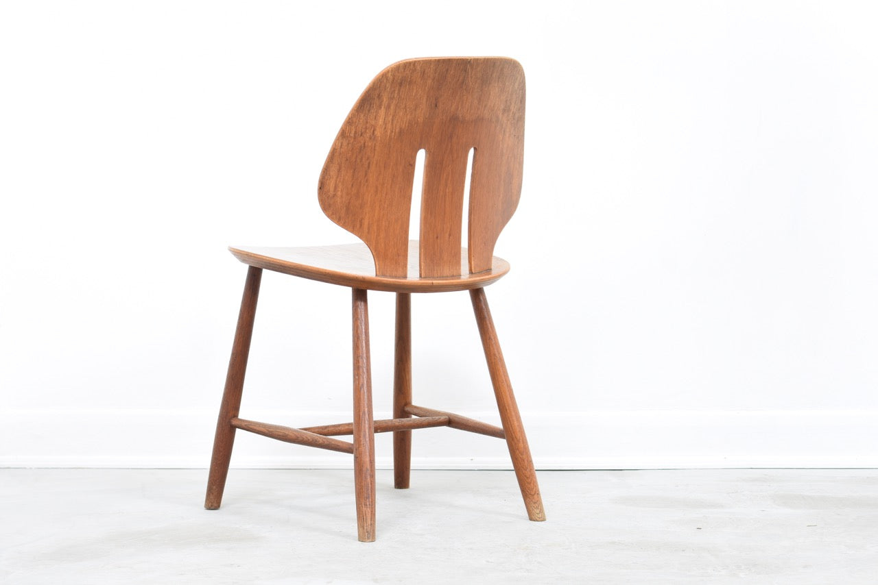 Oak dining chair by Ejvind Johansson for FDB