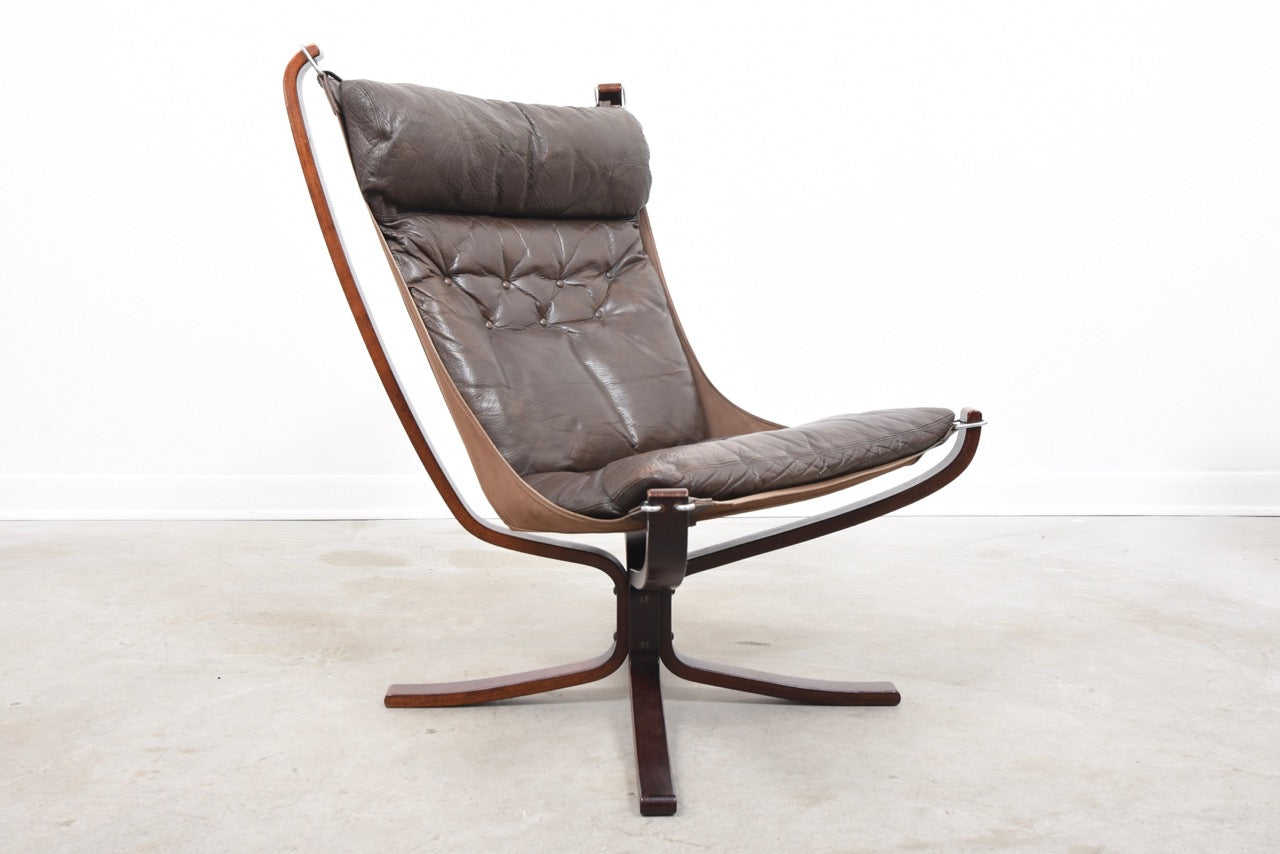 High back Falcon chair by Sigurd Ressell