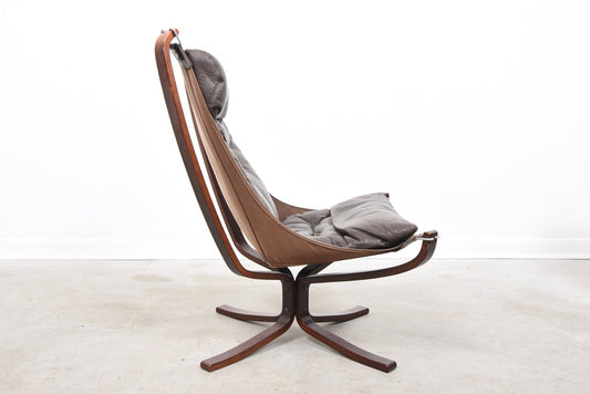 High back Falcon chair by Sigurd Ressell