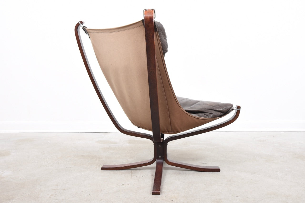 High back Falcon chair by Sigurd Ressell