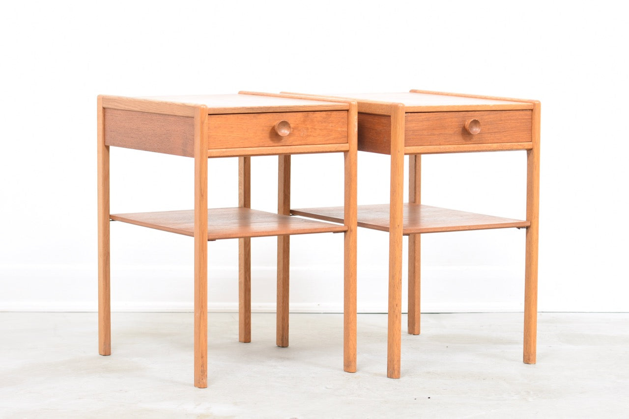 Pair of bedside tables by AB Carlstrom & Co.