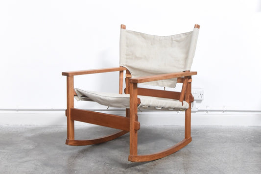 Teak rocking chair by Kai Winding