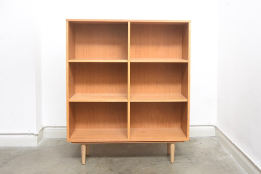 Tall oak bookshelf