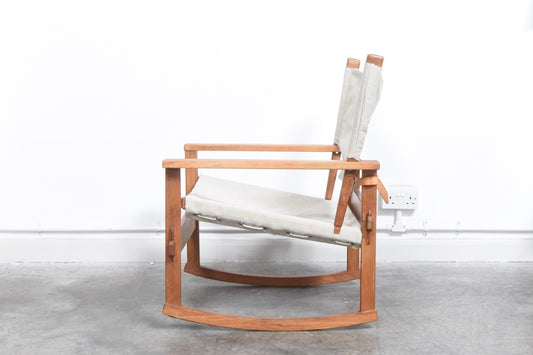 Teak rocking chair by Kai Winding