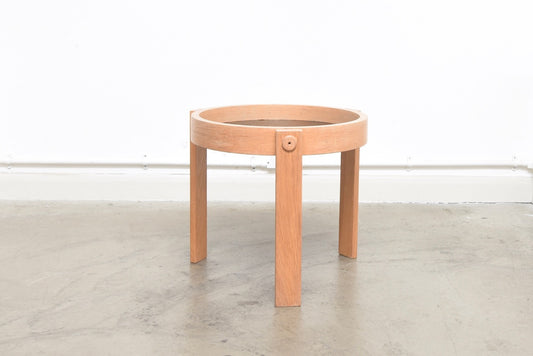 Oak side table by Dyrlund