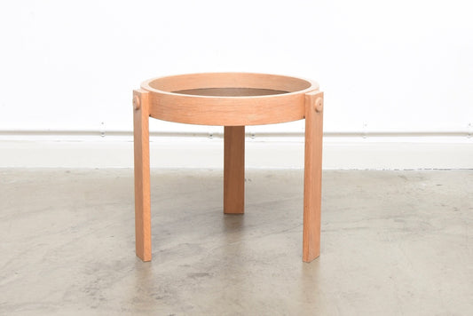 Oak side table by Dyrlund