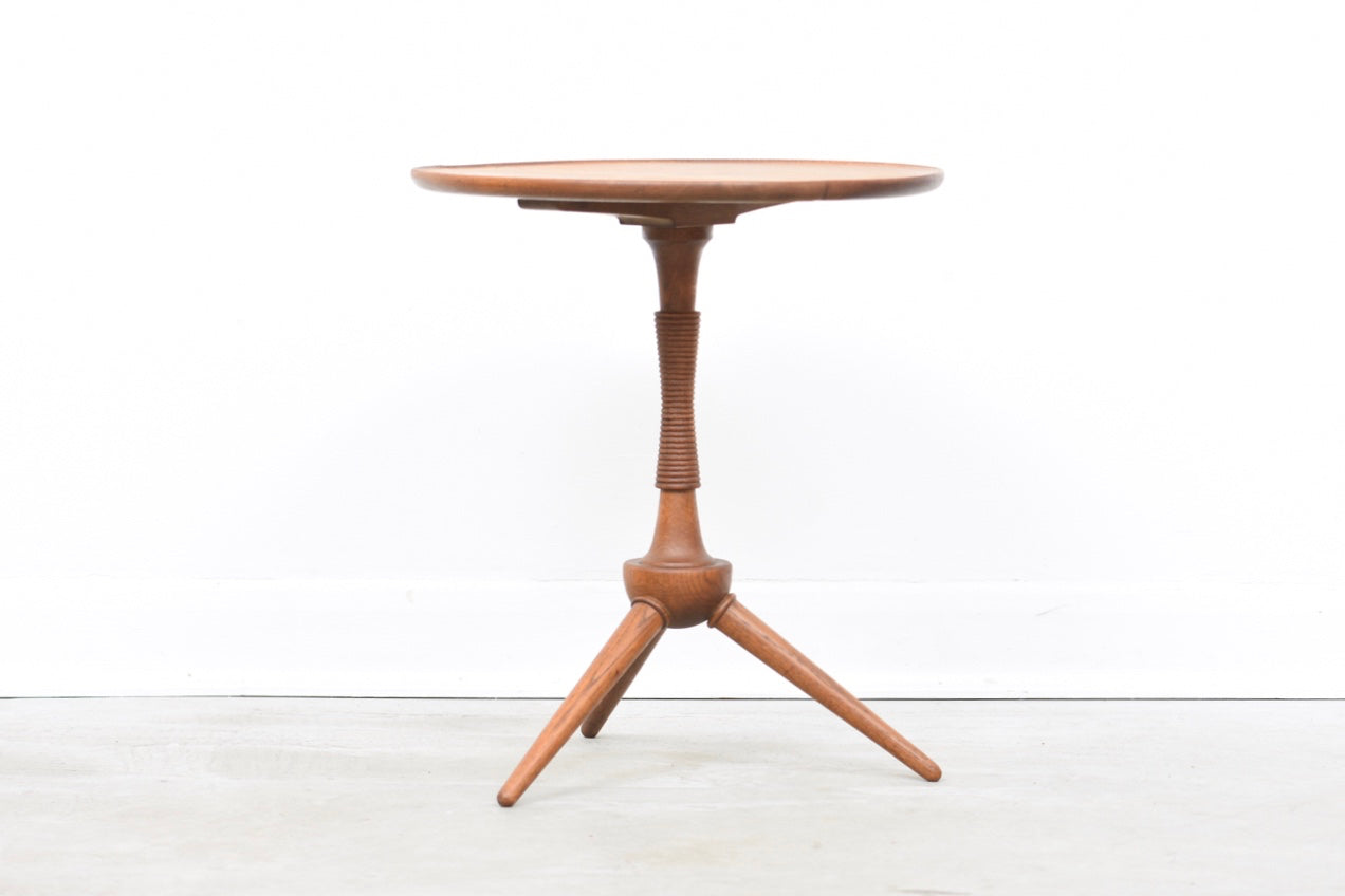 Circular side table by Frits Henningsen