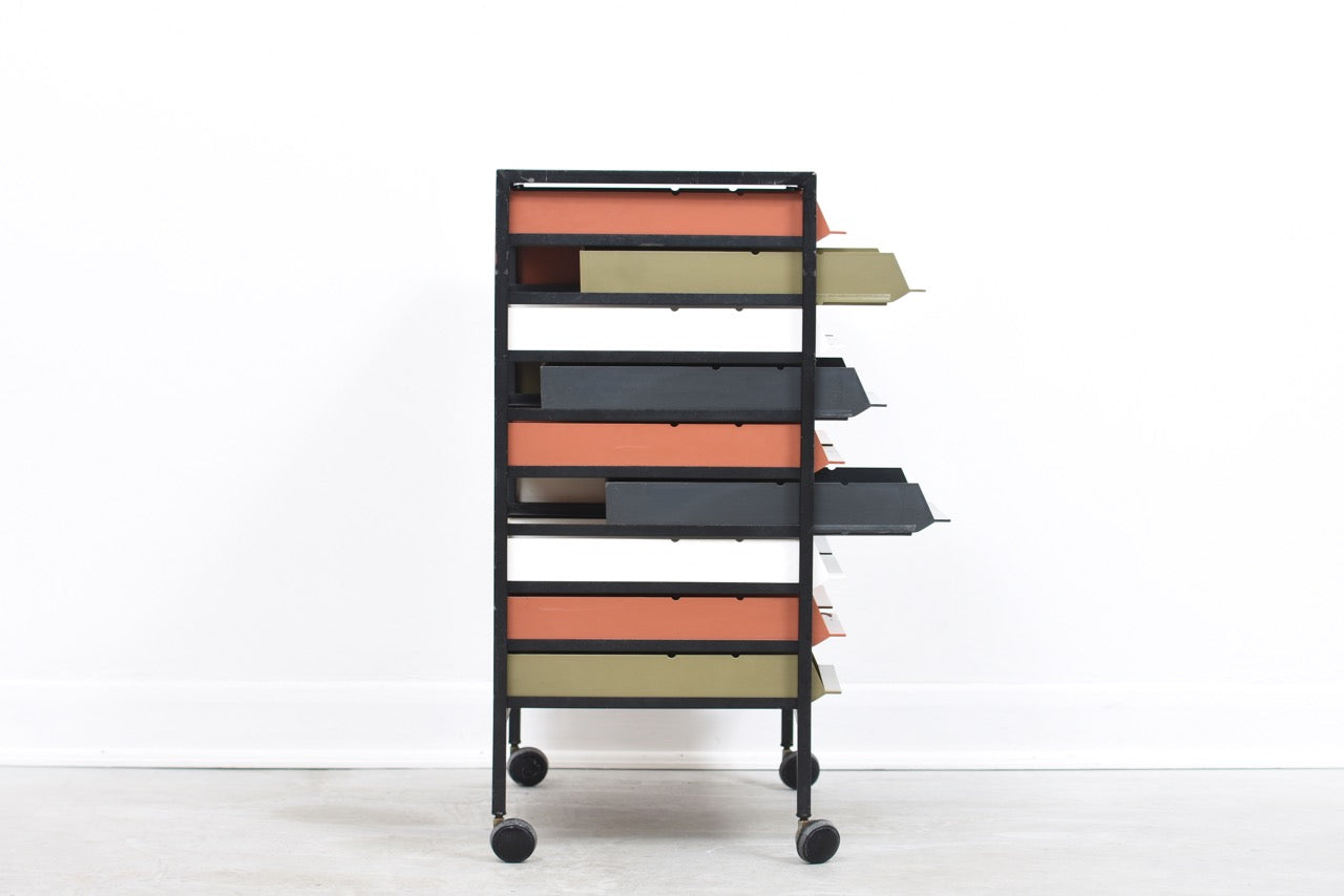 1970s filing trolley